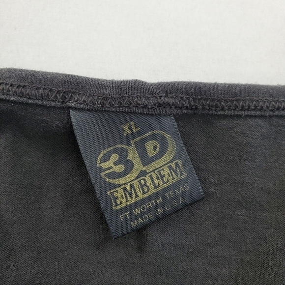 VTG Harley 3D Emblem Tank Men XL Eagle Black Single Stitch Muscle Shirt USA 1990 - Picture 2 of 12
